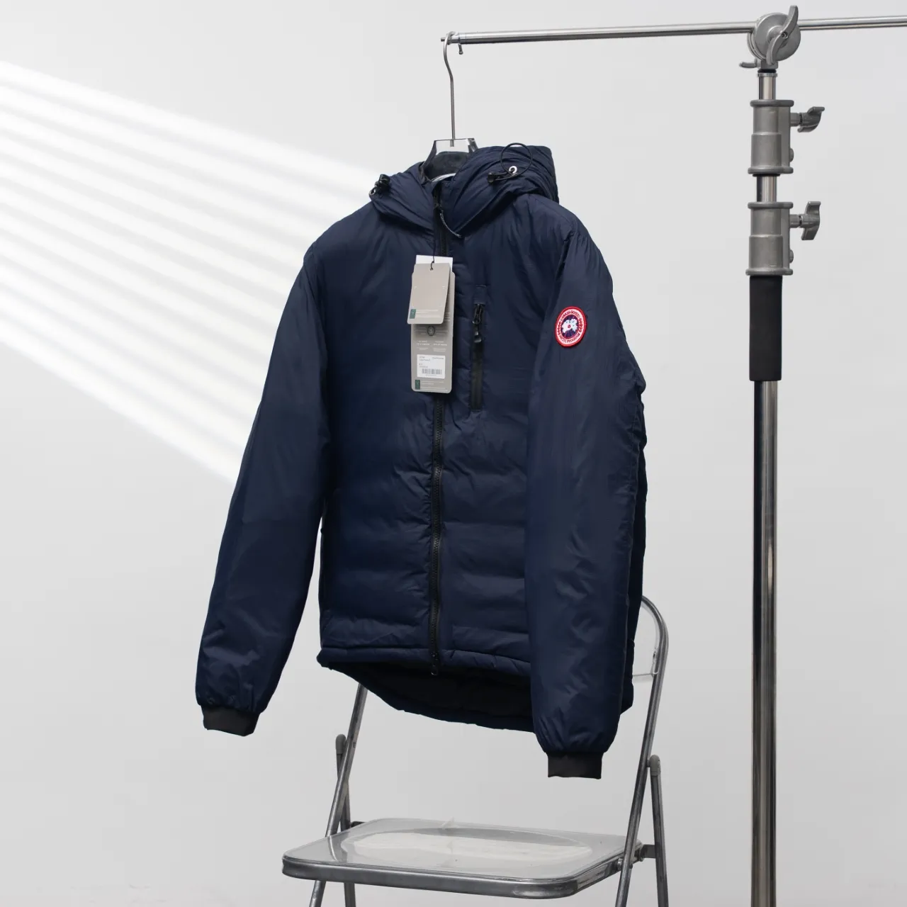 P880 CANADA GOOSE丨Canada Goose 5078 single zipper armband hooded down jacket Color: Dark Blue Size: XS-XL